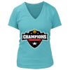 Women's Premium Deep V-Neck T-Shirt Thumbnail
