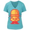 Women's Premium Deep V-Neck T-Shirt Thumbnail