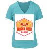 Women's Premium Deep V-Neck T-Shirt Thumbnail