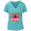 Women's Premium Deep V-Neck T-Shirt Thumbnail