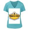 Women's Premium Deep V-Neck T-Shirt Thumbnail