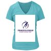 Women's Premium Deep V-Neck T-Shirt Thumbnail