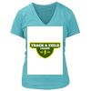 Women's Premium Deep V-Neck T-Shirt Thumbnail