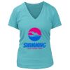 Women's Premium Deep V-Neck T-Shirt Thumbnail