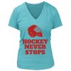Women's Premium Deep V-Neck T-Shirt Thumbnail