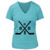 Women's Premium Deep V-Neck T-Shirt Thumbnail