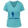 Women's Premium Deep V-Neck T-Shirt Thumbnail