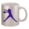 11oz Metallic Silver Mug Thumbnail