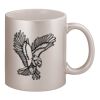 11oz Metallic Silver Mug Thumbnail