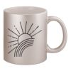 11oz Metallic Silver Mug Thumbnail