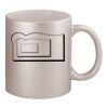 11oz Metallic Silver Mug Thumbnail