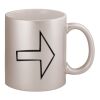 11oz Metallic Silver Mug Thumbnail