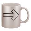 11oz Metallic Silver Mug Thumbnail