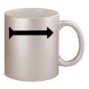 11oz Metallic Silver Mug Thumbnail