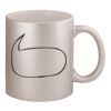 11oz Metallic Silver Mug Thumbnail