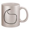 11oz Metallic Silver Mug Thumbnail