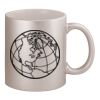 11oz Metallic Silver Mug Thumbnail