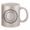 11oz Metallic Silver Mug Thumbnail