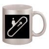 11oz Metallic Silver Mug Thumbnail