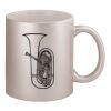 11oz Metallic Silver Mug Thumbnail