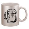 11oz Metallic Silver Mug Thumbnail