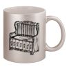 11oz Metallic Silver Mug Thumbnail