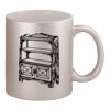 11oz Metallic Silver Mug Thumbnail