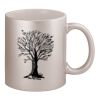 11oz Metallic Silver Mug Thumbnail