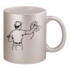 11oz Metallic Silver Mug Thumbnail