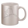 11oz Metallic Silver Mug Thumbnail