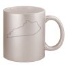 11oz Metallic Silver Mug Thumbnail