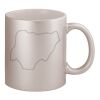 11oz Metallic Silver Mug Thumbnail