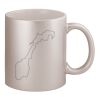 11oz Metallic Silver Mug Thumbnail