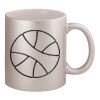 11oz Metallic Silver Mug Thumbnail