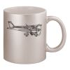 11oz Metallic Silver Mug Thumbnail