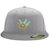 Flexfit 6210 Structured Flat Bill Fitted Hat Thumbnail