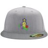 Flexfit 6210 Structured Flat Bill Fitted Hat Thumbnail