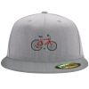 Flexfit 6210 Structured Flat Bill Fitted Hat Thumbnail