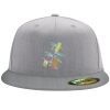 Flexfit 6210 Structured Flat Bill Fitted Hat Thumbnail