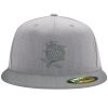 Flexfit 6210 Structured Flat Bill Fitted Hat Thumbnail