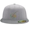 Flexfit 6210 Structured Flat Bill Fitted Hat Thumbnail
