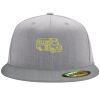Flexfit 6210 Structured Flat Bill Fitted Hat Thumbnail
