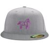 Flexfit 6210 Structured Flat Bill Fitted Hat Thumbnail