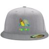 Flexfit 6210 Structured Flat Bill Fitted Hat Thumbnail