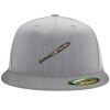 Flexfit 6210 Structured Flat Bill Fitted Hat Thumbnail