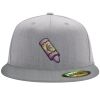 Flexfit 6210 Structured Flat Bill Fitted Hat Thumbnail