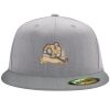 Flexfit 6210 Structured Flat Bill Fitted Hat Thumbnail