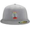 Flexfit 6210 Structured Flat Bill Fitted Hat Thumbnail