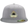Flexfit 6210 Structured Flat Bill Fitted Hat Thumbnail
