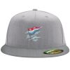 Flexfit 6210 Structured Flat Bill Fitted Hat Thumbnail